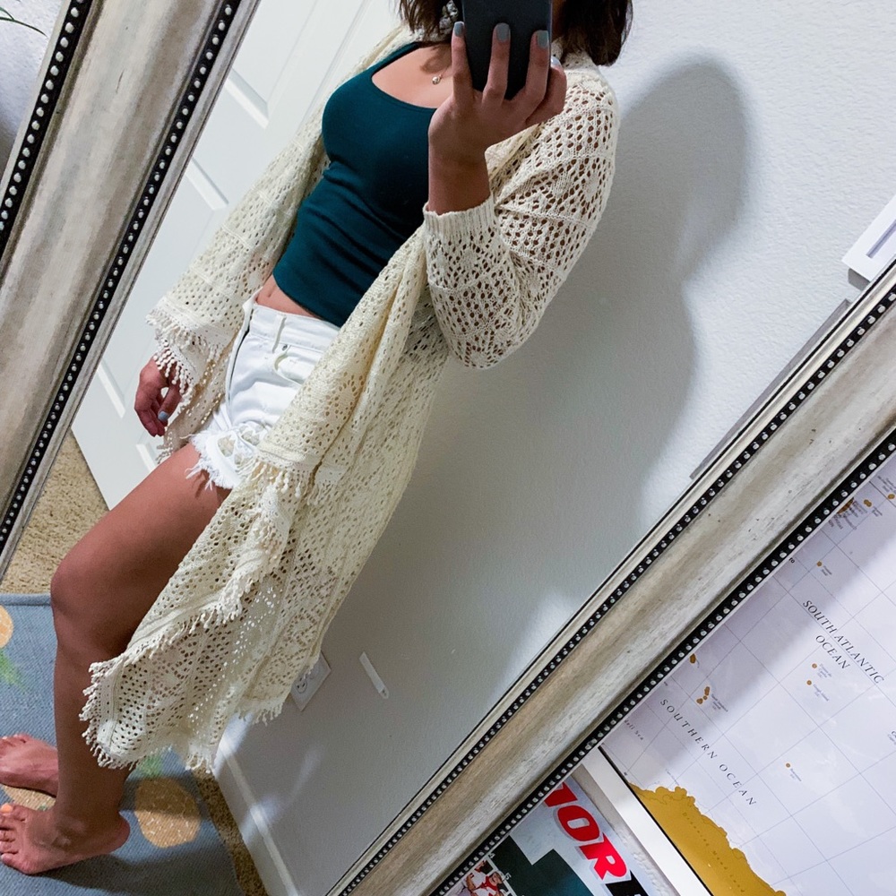 Boho knitted cardigan